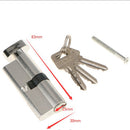 83mm Cylinder Lock with Thumb Turn Aluminum Body Brushed Finish Lock Core Euro profile Cylinder