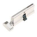 83mm Cylinder Lock with Thumb Turn Aluminum Body Brushed Finish Lock Core Euro profile Cylinder