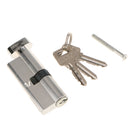83mm Cylinder Lock with Thumb Turn Aluminum Body Brushed Finish Lock Core Euro profile Cylinder