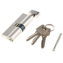 83mm Cylinder Lock with Thumb Turn Aluminum Body Brushed Finish Lock Core Euro profile Cylinder