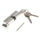 83mm Cylinder Lock with Thumb Turn Aluminum Body Brushed Finish Lock Core Euro profile Cylinder