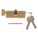 85mm Cylinder Lock with Thumb Turn Zinc Alloy Body Brushed Finish Lock Core Euro profile Cylinder