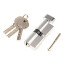 85mm Cylinder Lock with Thumb Turn Aluminum Body Brushed Finish Lock Core Euro profile Cylinder