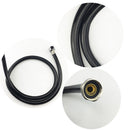 Universal 1/2'' Width Faucet Tube Plumbing Pipe, High Density, No Leak,Black, Pipe Fittings