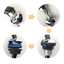 Universal 1/2'' Width Faucet Tube Plumbing Pipe, High Density, No Leak,Black, Pipe Fittings