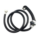 Universal 1/2'' Width Faucet Tube Plumbing Pipe, High Density, No Leak,Black, Pipe Fittings
