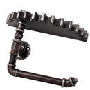 Antique Iron Pipe Tube Hook Gear Tray Shelf Toilet Paper Holder Towel Hanger Hook