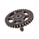 Industrial Iron Water Pipe Gear Design Rack Shelving Wall Hook for Bar Coffee Shop Decor