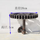 Industrial Iron Water Pipe Gear Design Rack Shelving Wall Hook for Bar Coffee Shop Decor