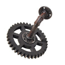 Industrial Iron Water Pipe Gear Design Rack Shelving Wall Hook for Bar Coffee Shop Decor