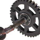 Industrial Iron Water Pipe Gear Design Rack Shelving Wall Hook for Bar Coffee Shop Decor