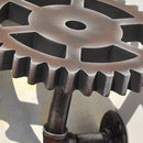 Industrial Iron Water Pipe Gear Design Rack Shelving Wall Hook for Bar Coffee Shop Decor