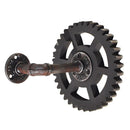 Industrial Iron Water Pipe Gear Design Rack Shelving Wall Hook for Bar Coffee Shop Decor
