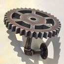 Industrial Iron Water Pipe Gear Design Rack Shelving Wall Hook for Bar Coffee Shop Decor