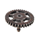 Industrial Iron Water Pipe Gear Design Rack Shelving Wall Hook for Bar Coffee Shop Decor