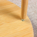 Toilet Paper Holder Bamboo Kitchen Bathroom Tissue Roll Towel Storage Stand, Anti Rust