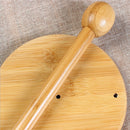 Toilet Paper Holder Bamboo Kitchen Bathroom Tissue Roll Towel Storage Stand, Anti Rust
