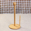 Toilet Paper Holder Bamboo Kitchen Bathroom Tissue Roll Towel Storage Stand, Anti Rust