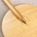 Toilet Paper Holder Bamboo Kitchen Bathroom Tissue Roll Towel Storage Stand, Anti Rust