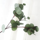 Single Branch Artificial Flower Green Silk Eucalyptus Leaves Flower Supplies