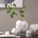 Modern Decoration White Ceramic Flower Vase Geometry Craft Creative Gift M