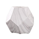 Modern Decoration White Ceramic Flower Vase Geometry Craft Creative Gift M