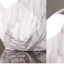 Modern Decoration White Ceramic Flower Vase Geometry Craft Creative Gift L