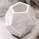 Modern Decoration White Ceramic Flower Vase Geometry Craft Creative Gift XL