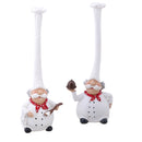 2x Resin Restaurant Top Chef Hat Statues Coffee Shop Tabletop Art Decorative Ornaments