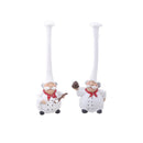2x Resin Restaurant Top Chef Hat Statues Coffee Shop Tabletop Art Decorative Ornaments