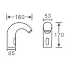 Alloy Automatic Sensor Sink Basin Faucet Hands Free Touchless Auto Single Cold Water Tap