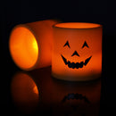 Smile Face Pumpkin Lamp LED Flameless Tealight Candle Wedding Party Decor