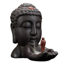 Home decor Backflow incense burner incense holder ceramic monks censer 6inch