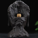 Home decor Backflow incense burner incense holder ceramic monks censer 6inch