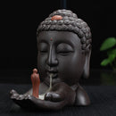 Home decor Backflow incense burner incense holder ceramic monks censer 6inch