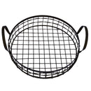 Nordic Black Iron Wire Bananas Apples Fruit Storage Basket, Food Serving Bowl, Bread Snacks Holder Bowl perfect for Tea Party, Wedding, Birthday, Holidays Party Supplies