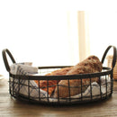 Nordic Black Iron Wire Bananas Apples Fruit Storage Basket, Food Serving Bowl, Bread Snacks Holder Bowl perfect for Tea Party, Wedding, Birthday, Holidays Party Supplies