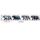 Polar Bear Abstract Art Animal Decal Adhesive Vinyl Wall Stickers Mural for TV Background Decoration