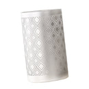 Borosilicate Glass Flower Vase Flower Arrangement Flowerpot Art Craft Silver