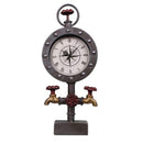 Valves Pipes Faucet Metal Industrial Clock Garage Artwork Office Home Desk Table Decor