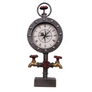 Valves Pipes Faucet Metal Industrial Clock Garage Artwork Office Home Desk Table Decor