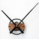 Modern Wooden Mute Non Ticking Quartz Wall Clock DIY Home Wall Decorative
