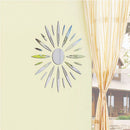 Set Acrylic 3D SUN Mirror Wall Sticker Wall Decal Art Decor DIY Silver