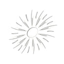 Set Acrylic 3D SUN Mirror Wall Sticker Wall Decal Art Decor DIY Silver