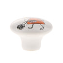 Knit Girl Pattern Ceramic Knobs Door Handle Cabinet Drawer Cupboard Pull