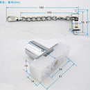 Solid Metal Chain Lock Door Window Sash Lock Latch Child Safety