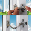 Solid Metal Chain Lock Door Window Sash Lock Latch Child Safety