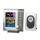 Wireless Digital Alarm Clock with Large Night Lighting LCD Screen Weather Station Table Clock Indoor/Outdoor with Temperature Humidity
