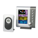 Wireless Digital Alarm Clock with Large Night Lighting LCD Screen Weather Station Table Clock Indoor/Outdoor with Temperature Humidity