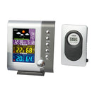 Wireless Digital Alarm Clock with Large Night Lighting LCD Screen Weather Station Table Clock Indoor/Outdoor with Temperature Humidity